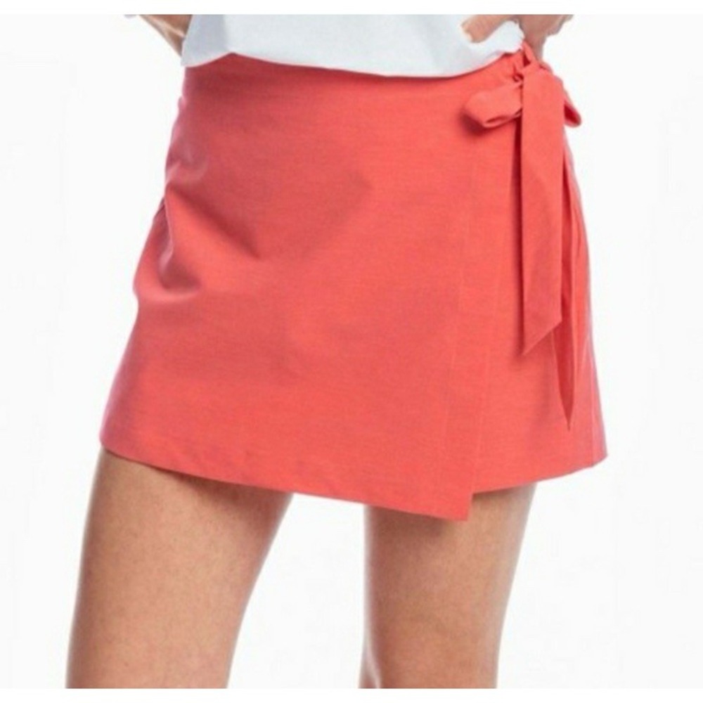 New NWT Southern Tide Jourdan‎ Solid Performance Skort Women's 6 Calypso Coral